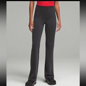 lululemon athletica Charcoal Ribbed Boot-Cut Pants
